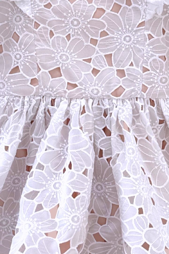 See You Flutter Dress - Snow White Magnolia Lace