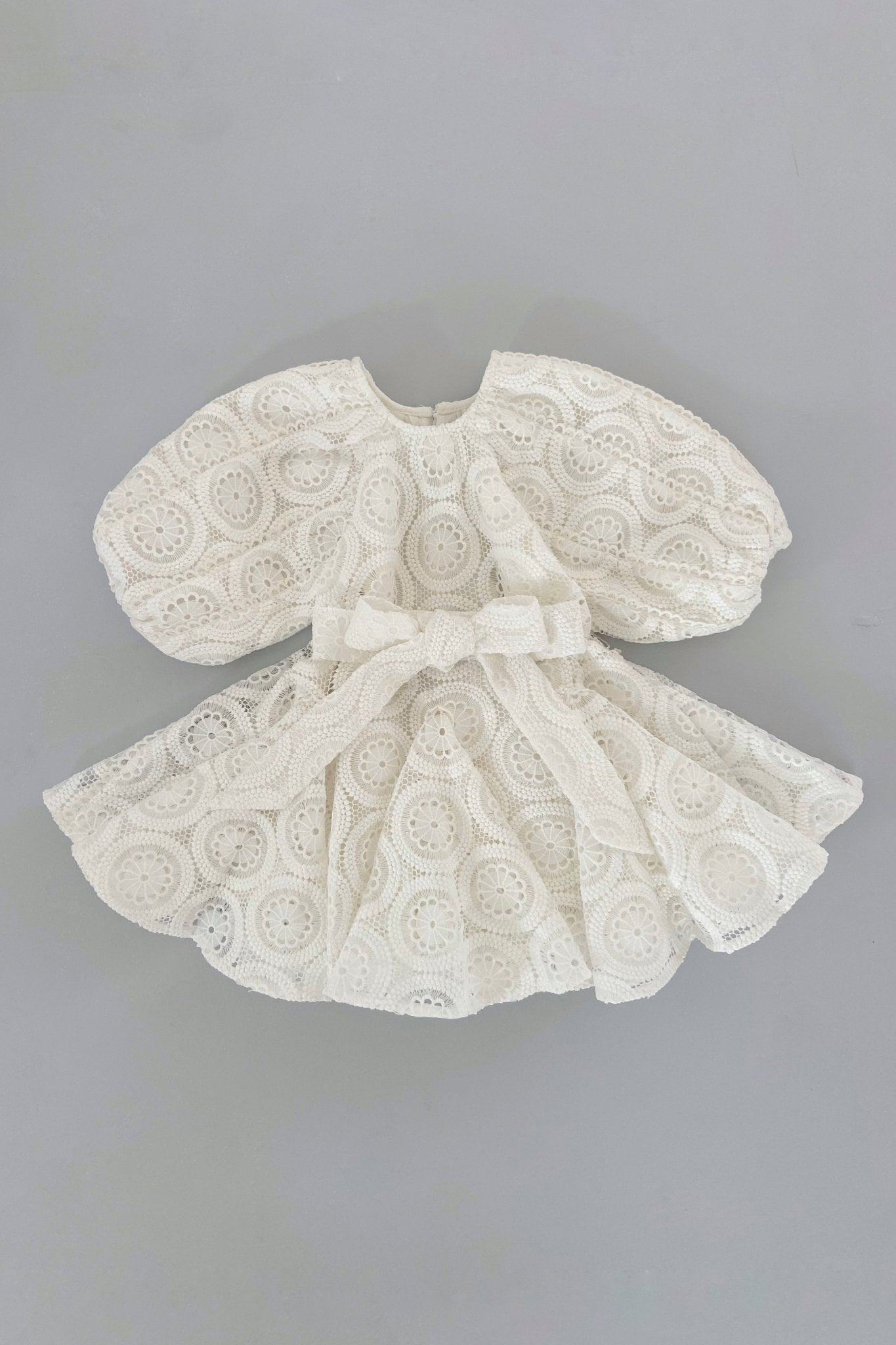 3 N 1 Bow Headband, Waist Sash & Neck Scarf - Doily Lace - Chloé and Amélie