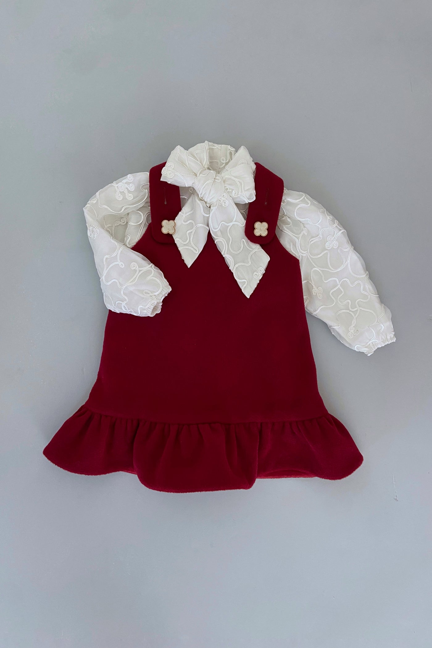 In The Sky Pinafore Dress - Cherry Bloom