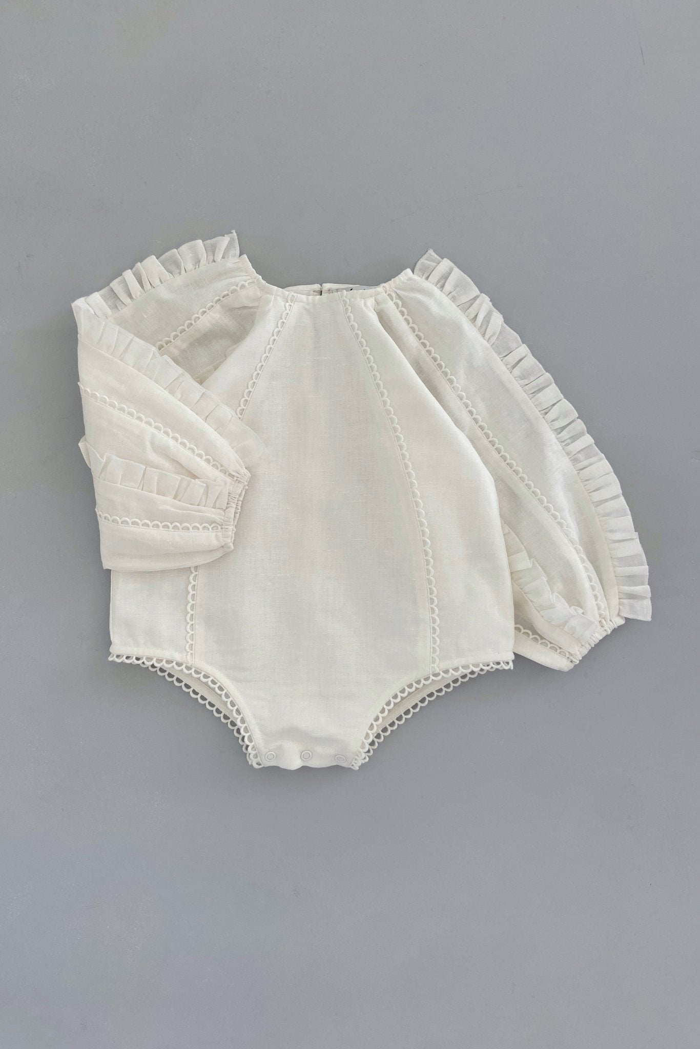 A Daisy A Day Playsuit - Antique White - Chloé and Amélie