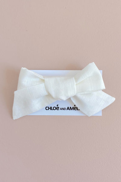 Bow Hair Accessory - Antique White - Chloé and Amélie