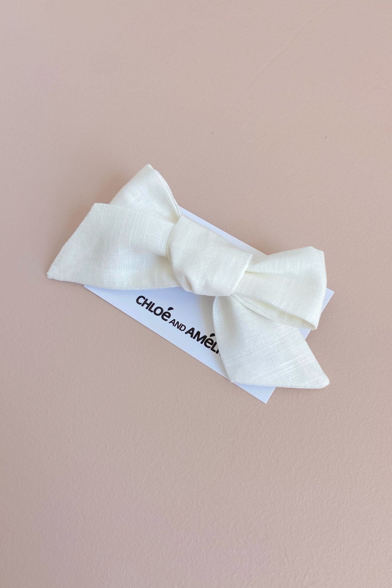 Bow Hair Accessory - Antique White - Chloé and Amélie