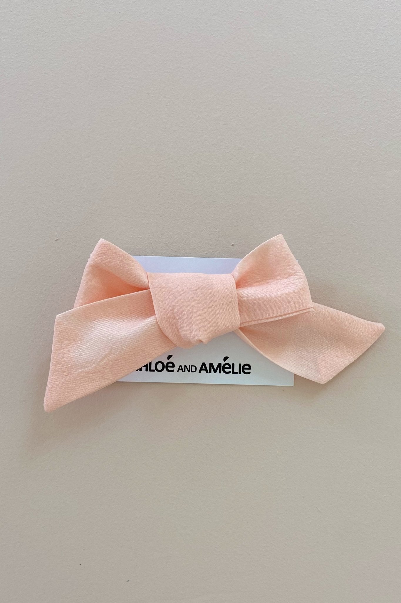 Bow Hair Accessory - Blush - Chloé and Amélie