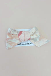 Bow Hair Accessory - Blush Watercolour Floral - Chloé and Amélie