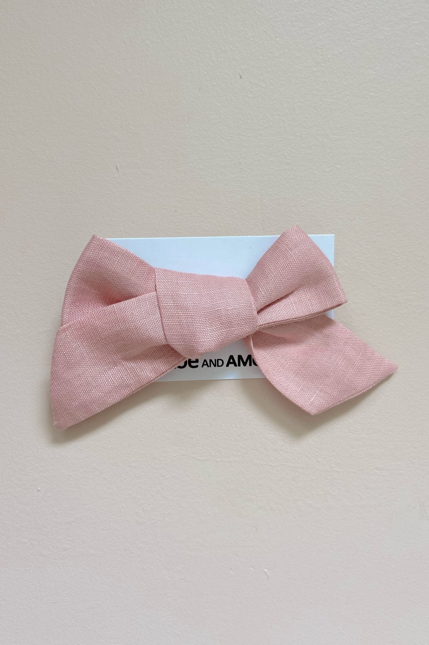 Bow Hair Accessory - Dusty Rose - Chloé and Amélie