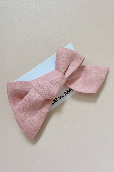 Bow Hair Accessory - Dusty Rose - Chloé and Amélie