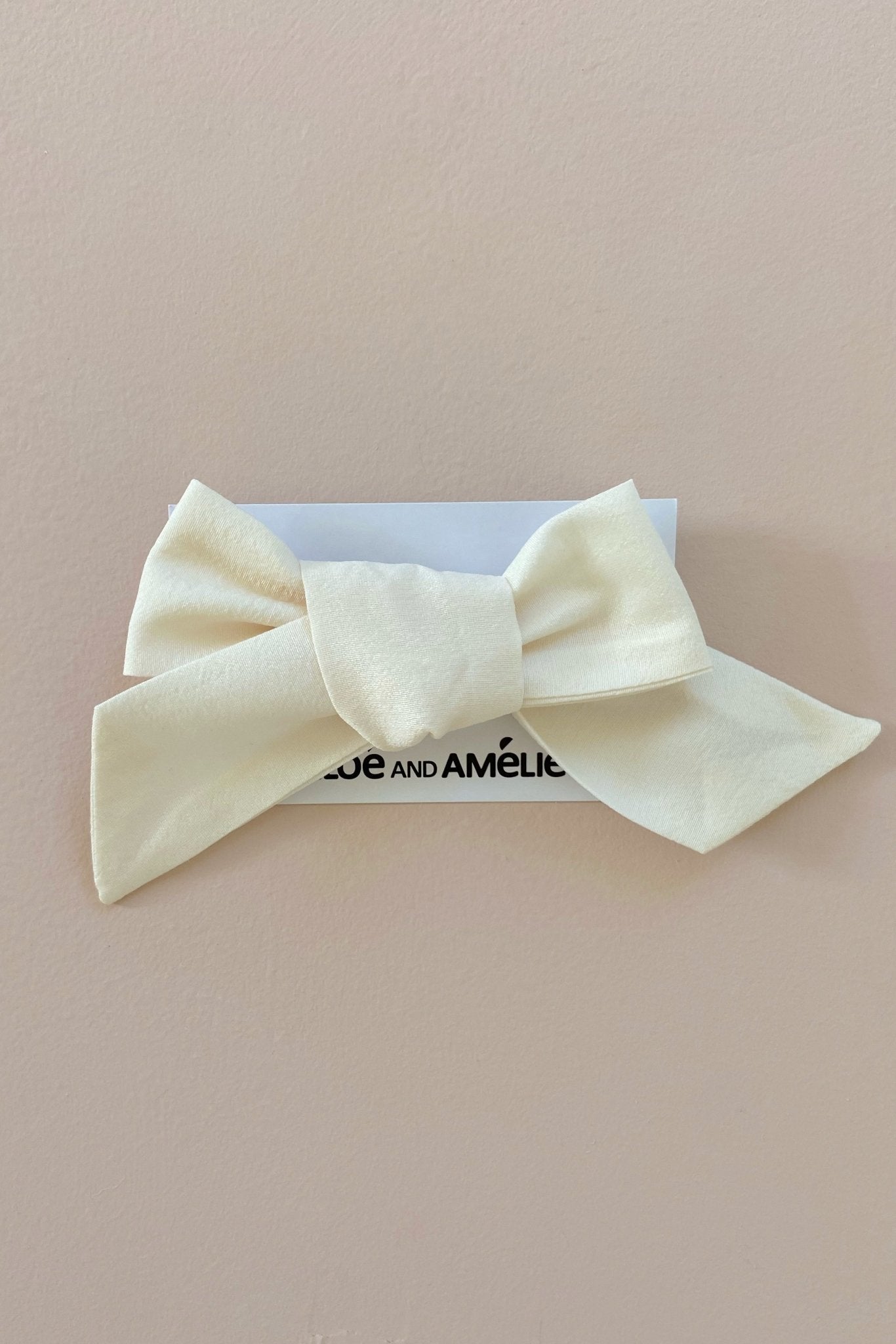 Bow Hair Accessory - Ivory - Chloé and Amélie
