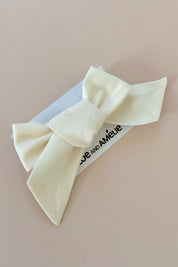 Bow Hair Accessory - Ivory - Chloé and Amélie