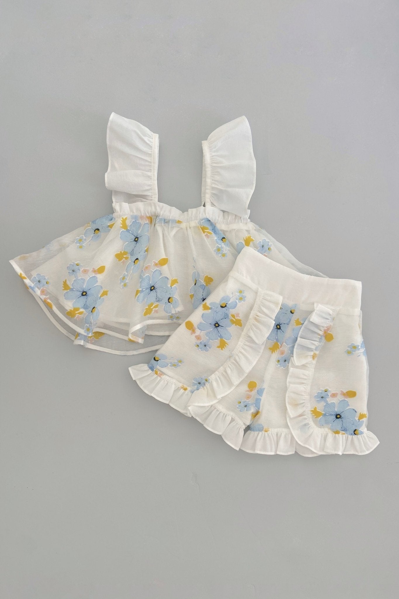 Build Me Up Buttercup Top - Forget Me Not Organza - Chloé and Amélie