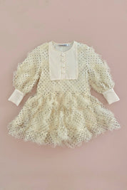 Heart of Gold Dress - Ruffle Spot Tulle - SAMPLE - Chloé and Amélie