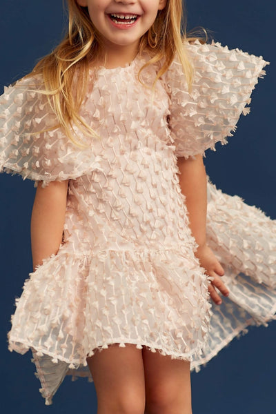 Hearts Flutter Dress - Rose Gold - Chloé and Amélie