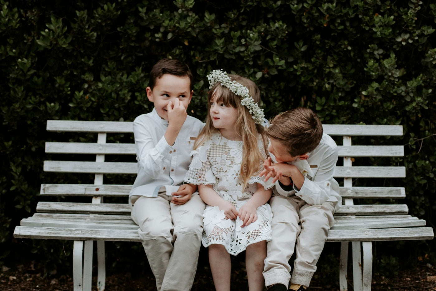 Hearts Flutter Dress - Snow White 70's Lace - Chloé and Amélie