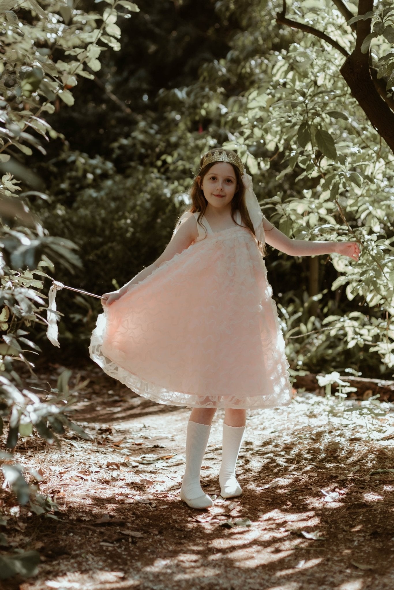In The Meadows Dress - Rosewater Ribbon Tulle - Chloé and Amélie