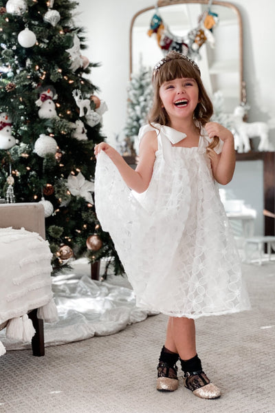 In The Meadows Dress - Snow White Peony Tulle - Chloé and Amélie