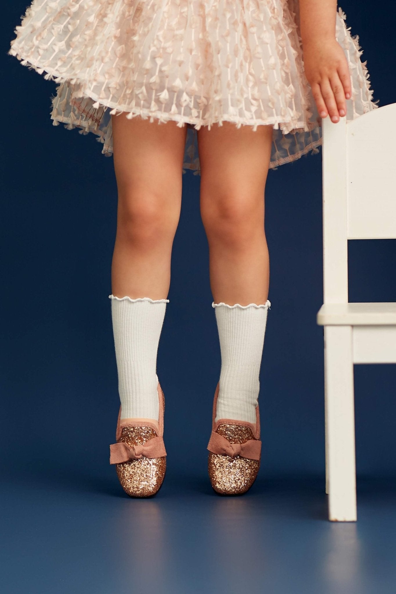 Knee High Socks - White - Chloé and Amélie