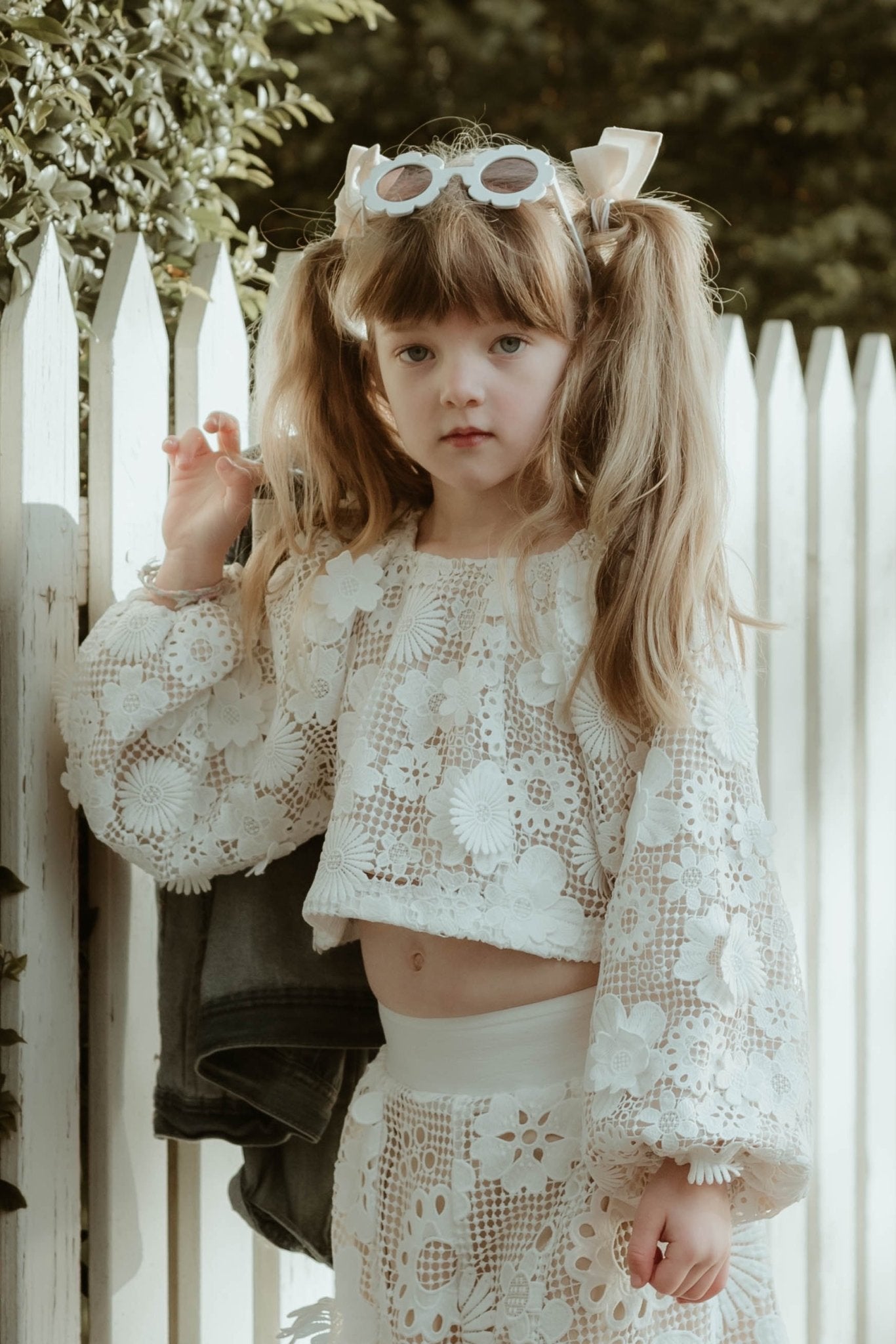 Magic Moment Top - Snow White 70's Lace - Chloé and Amélie