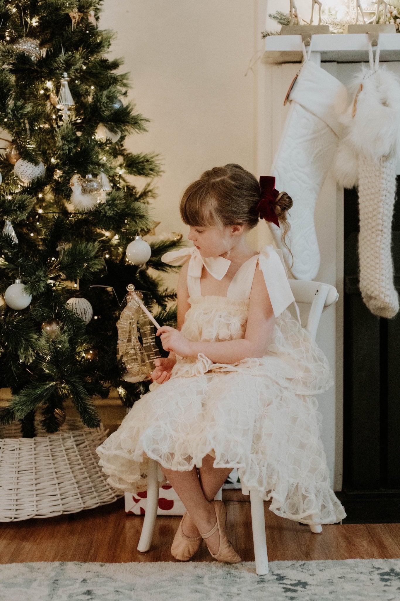One Day Top - Ivory Peony Tulle - Chloé and Amélie