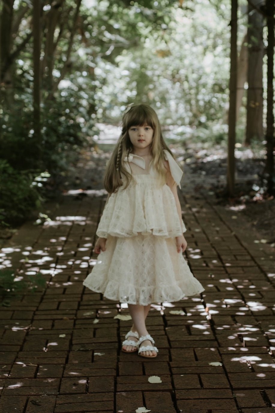 Posie Skirt - Ivory Peony Tulle - Chloé and Amélie