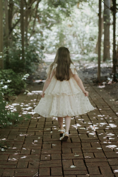 Posie Skirt - Ivory Peony Tulle - Chloé and Amélie