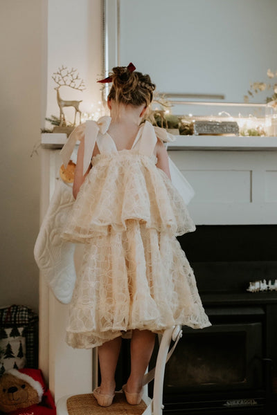 Posie Skirt - Ivory Peony Tulle - Chloé and Amélie