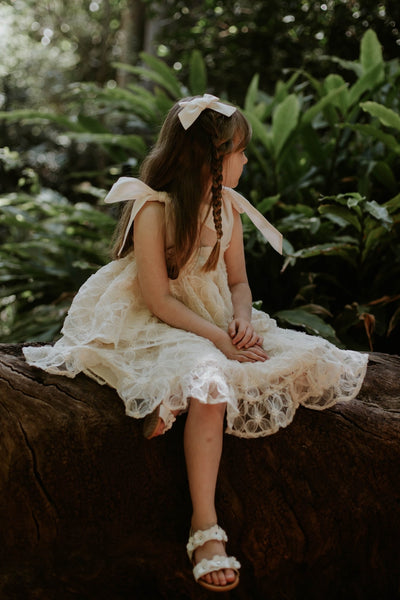 Posie Skirt - Ivory Peony Tulle - Chloé and Amélie