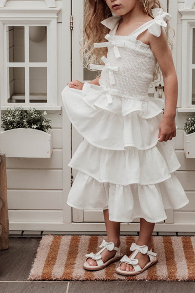 Sing a Song of Rainbows Skirt - Antique White - Chloé and Amélie