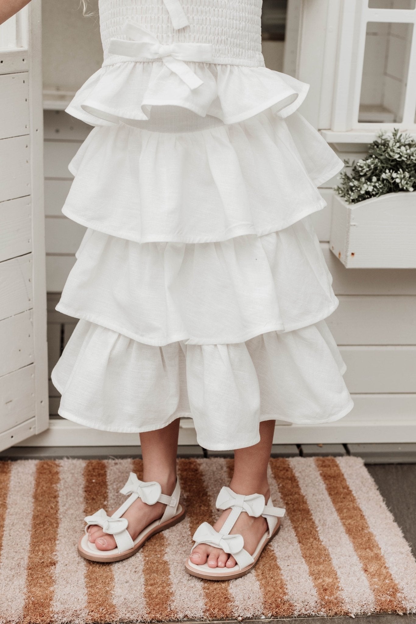 Sing a Song of Rainbows Skirt - Antique White - Chloé and Amélie