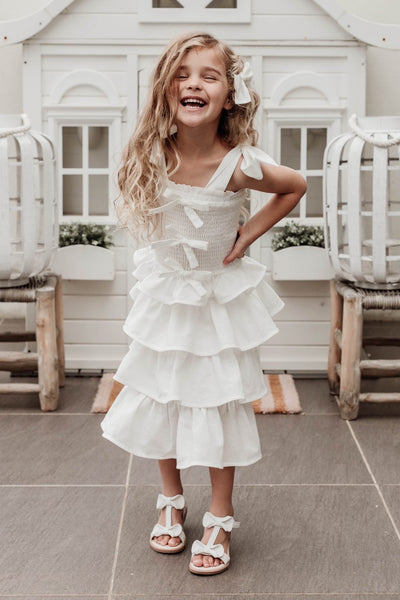Sing a Song of Rainbows Skirt - Antique White - Chloé and Amélie