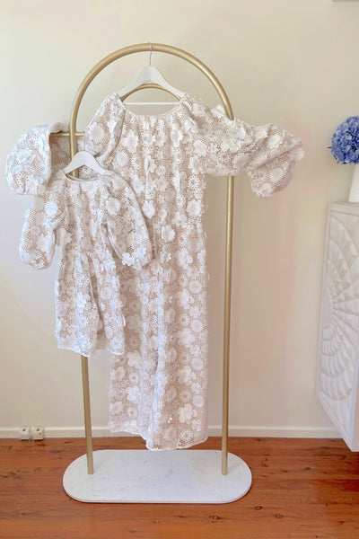 Someday Jumpsuit - Snow White 70's Lace - Women's - Chloé and Amélie