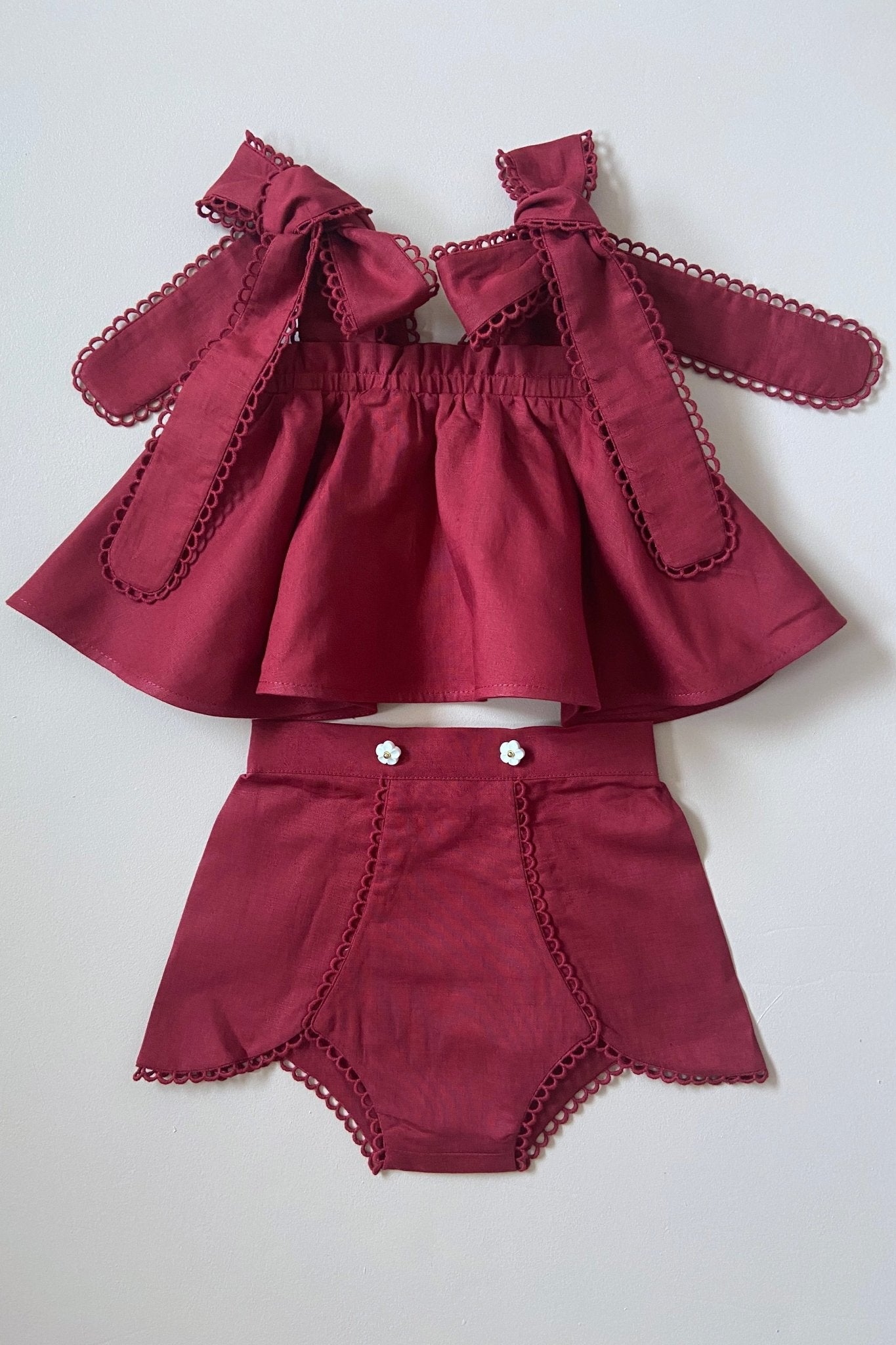 STYLE SET: One Day Top and So Shortie Shorts - Cherry Bloom - Chloé and Amélie