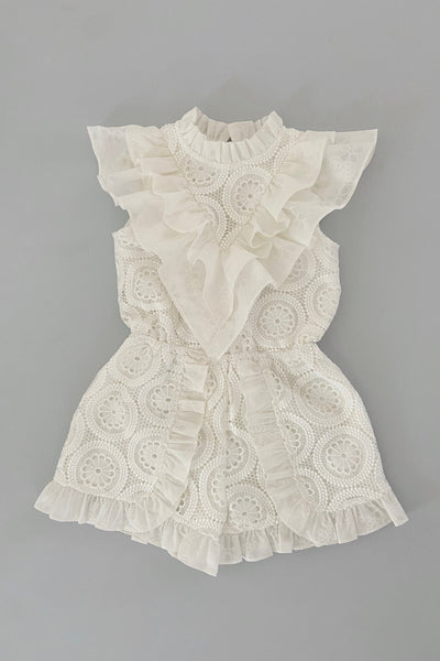 You're My Lucky Star Playsuit - Doily Lace - Chloé and Amélie